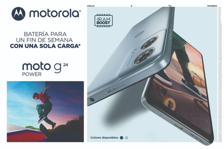 Llegan a Costa Rica los nuevos integrantes de la familia moto g:  moto g24 power, moto g24 y moto g04